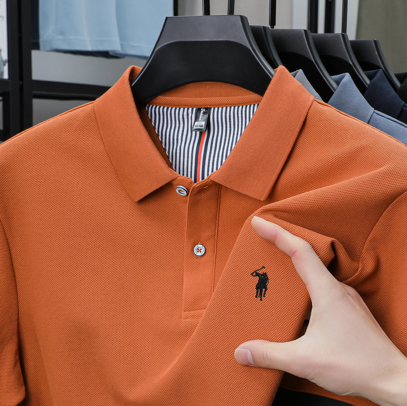 Luxury Cotton Embroidered Polo Shirt