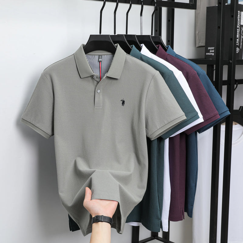 Luxury Cotton Embroidered Polo Shirt