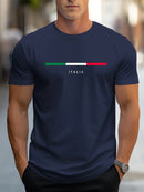 Italia Print Cotton Summer T-Shirt