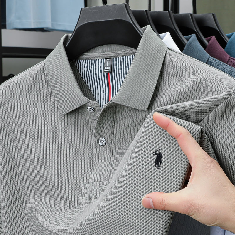 Luxury Cotton Embroidered Polo Shirt