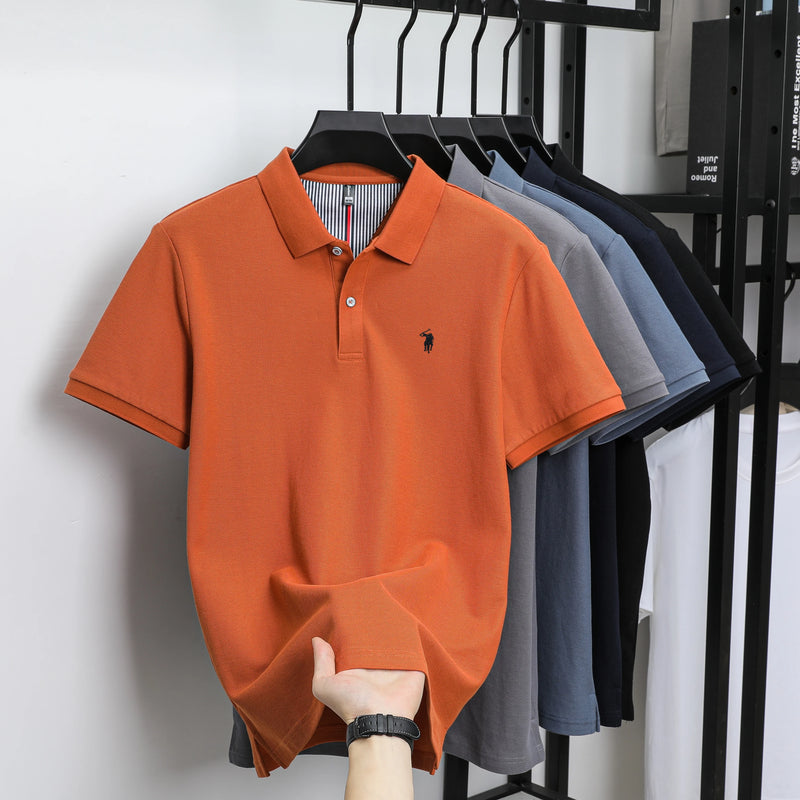 Luxury Cotton Embroidered Polo Shirt