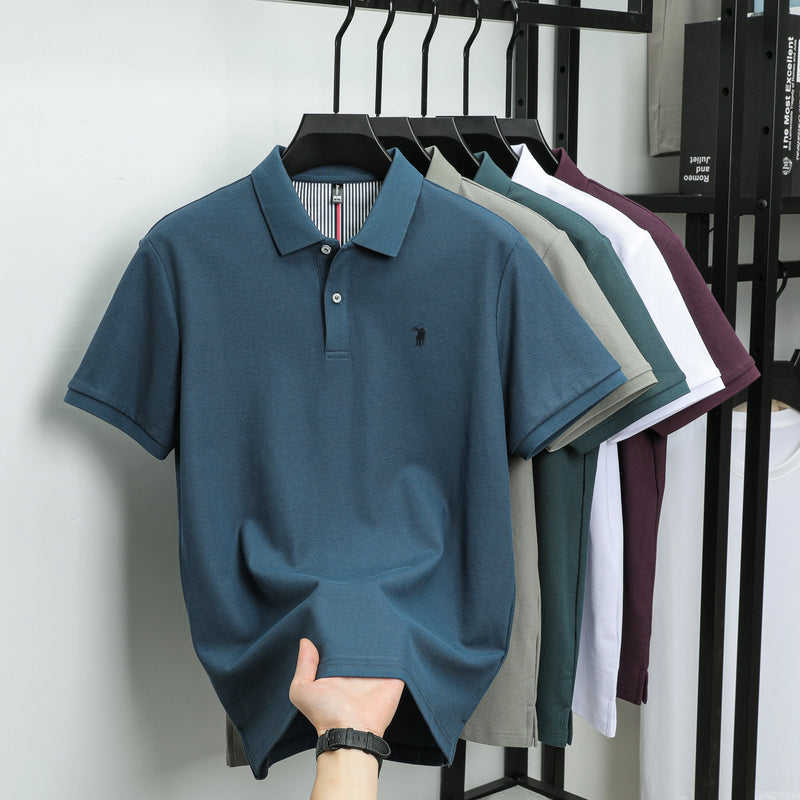 Luxury Cotton Embroidered Polo Shirt