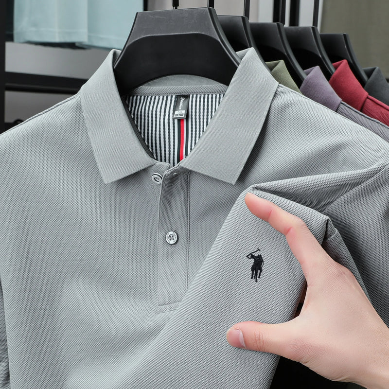 Luxury Cotton Embroidered Polo Shirt