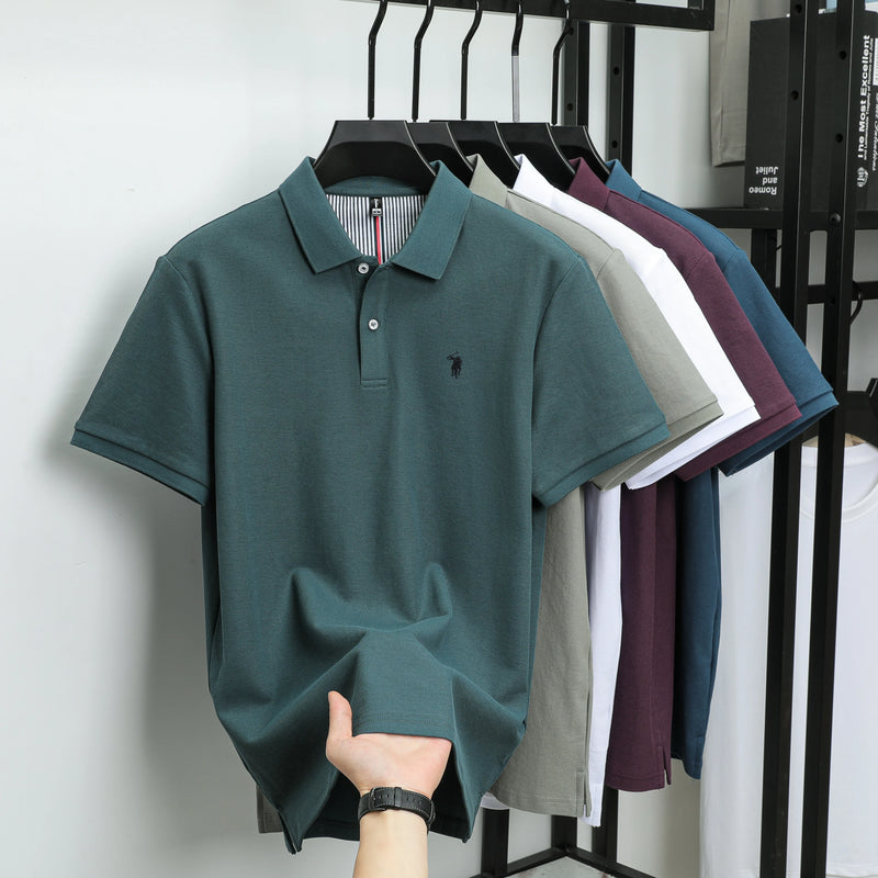 Luxury Cotton Embroidered Polo Shirt