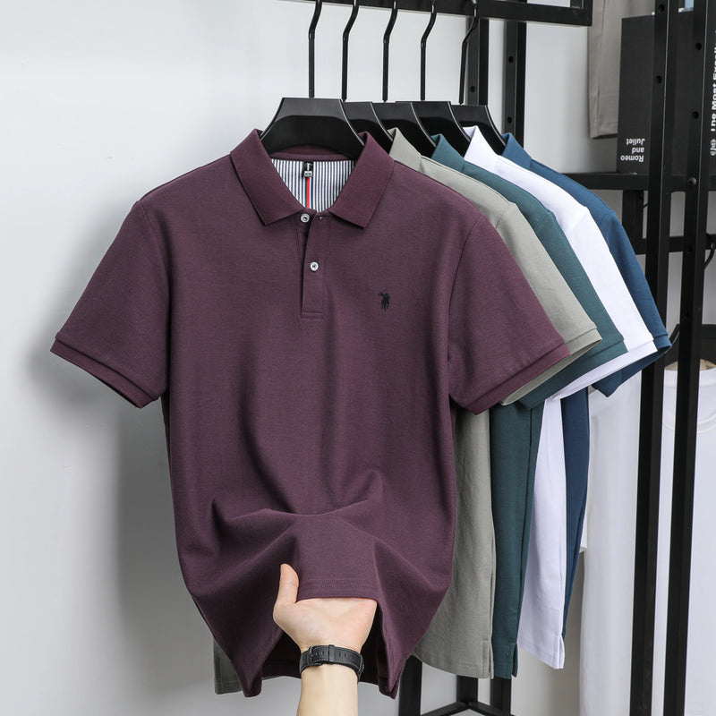 Luxury Cotton Embroidered Polo Shirt