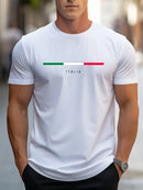 Italia Print Cotton Summer T-Shirt