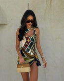 Luxury Hollow-Out Swimsuit with Skirt