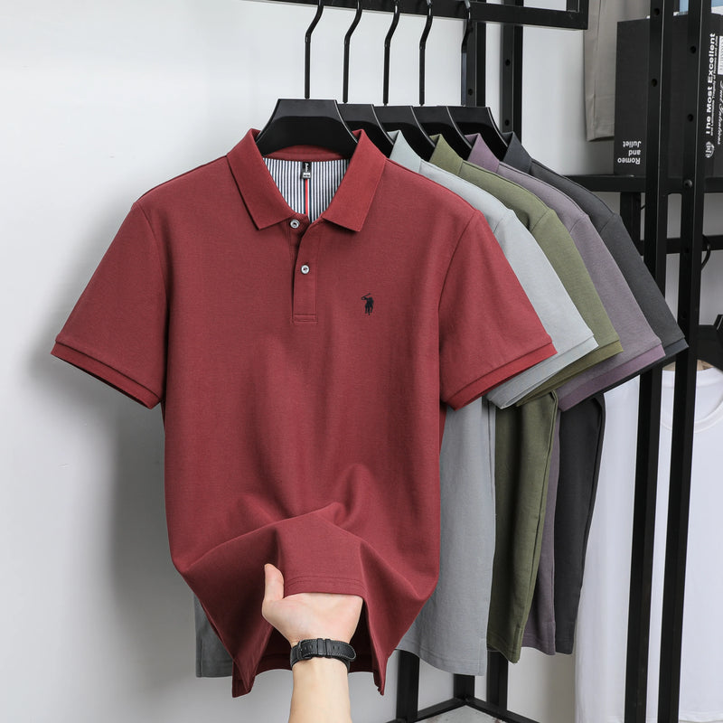 Luxury Cotton Embroidered Polo Shirt