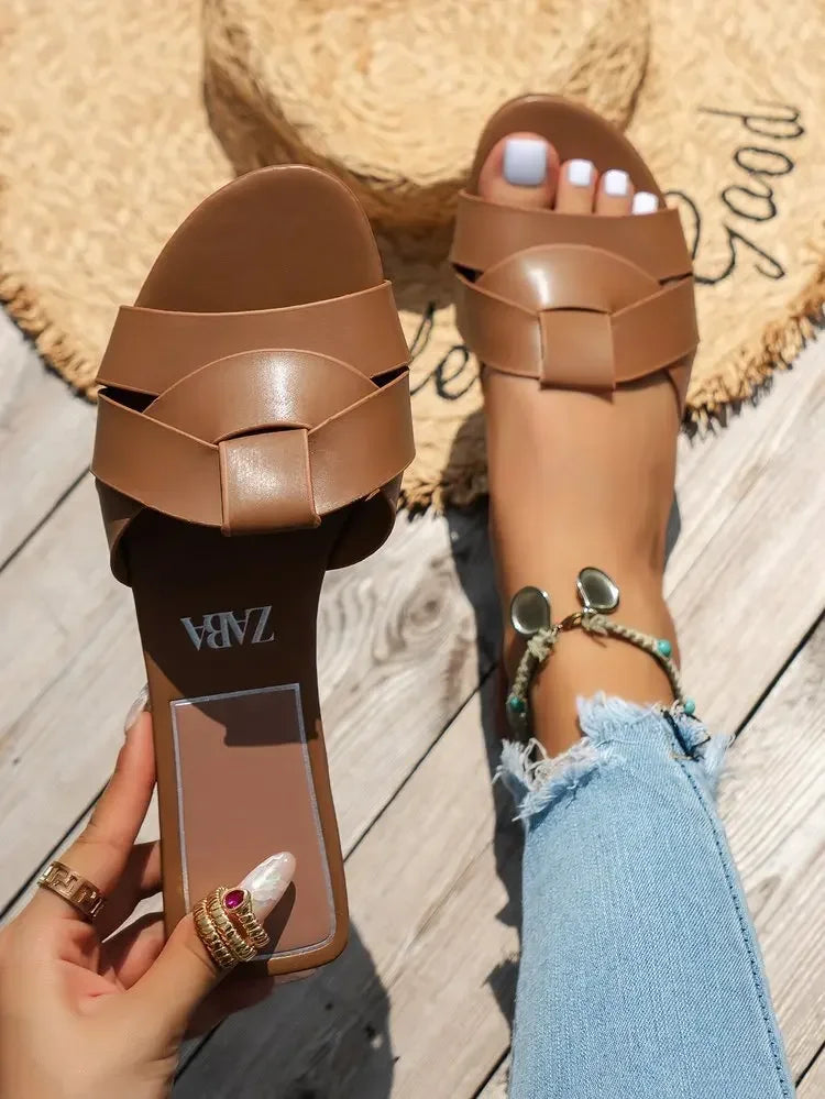 Women’s Solid Color Summer Slippers