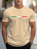 Italia Print Cotton Summer T-Shirt